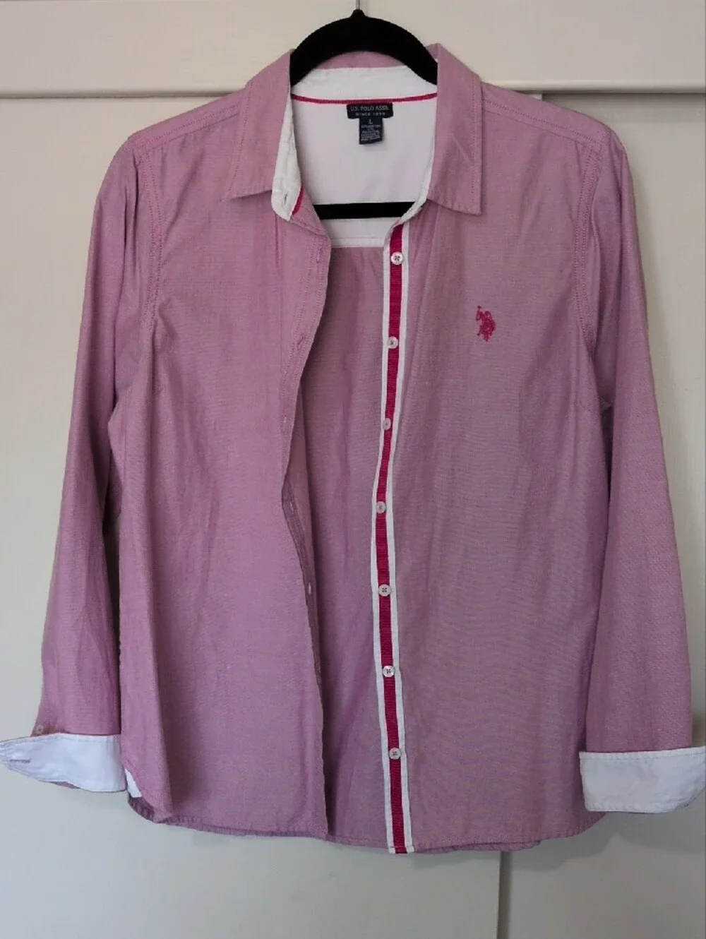 U.S. Polo Assn. Light Pink Long-Sleeve Button-Up Shirt - Picture 8 of 8